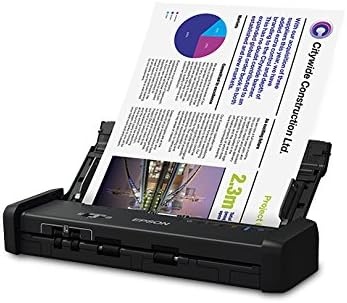 image:imageEpson Workforce ESC220 Compact Desktop Document Scanner 2Sided Scanning ADF for PC and MacES200