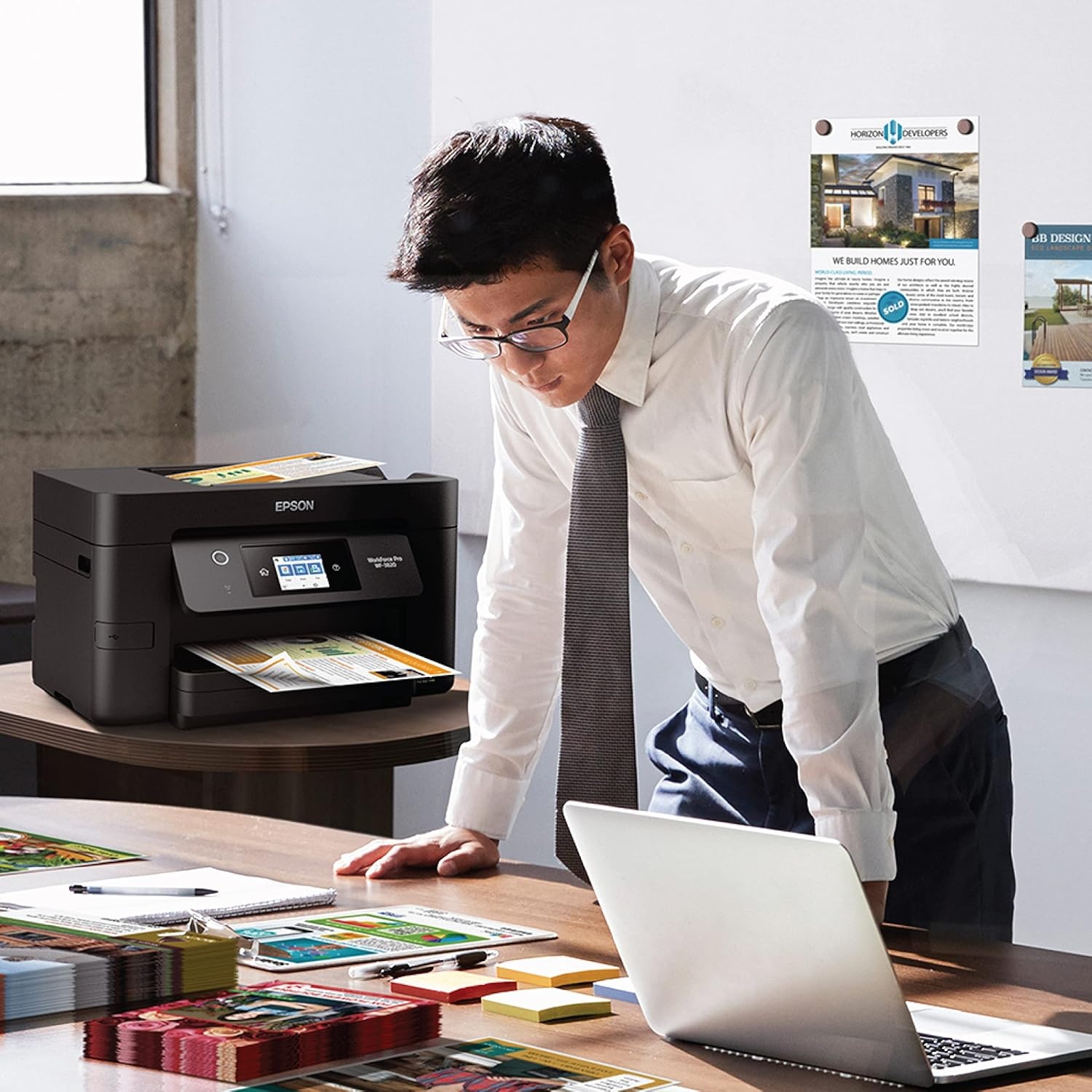 image:imageEpson Workforce Pro WF3820 Wireless AllinOne Printer Auto 2Sided Printing 35Page ADF 250sheet Paper Tray and 27 Color Touchscreen Works with AlexaWF3820 Renewed