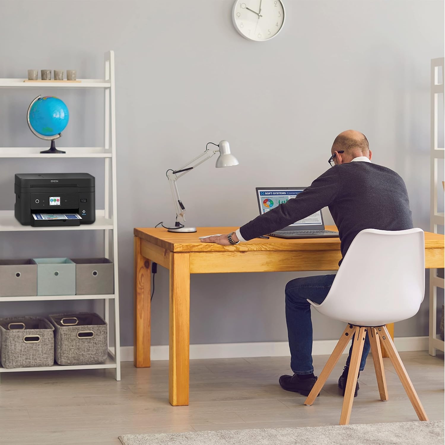 image:imageEpson Workforce WF2950 Wireless AllinOne Printer with Scan Copy Fax Auto Document Feeder Automatic 2Sided Printing and 24 Color DisplayPrinter
