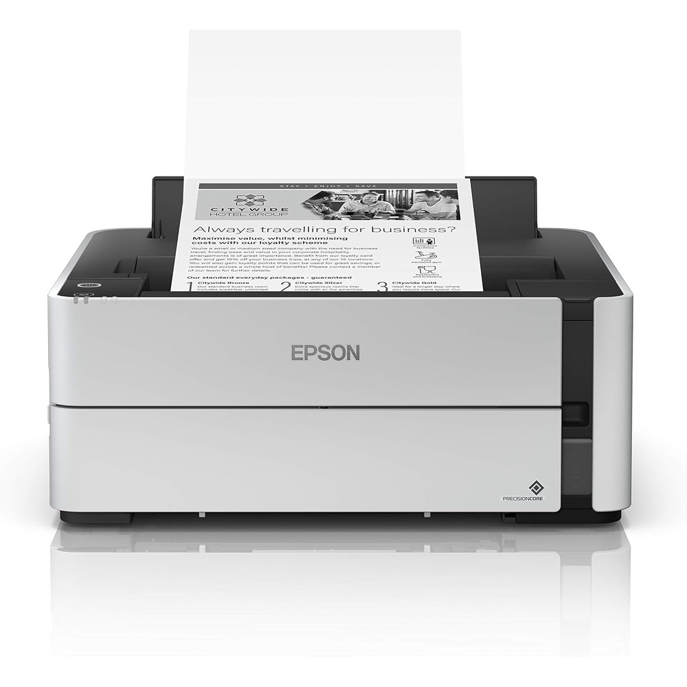 image:imageEpson EcoTank ETM1170 Wireless Monochrome Supertank Printer with Ethernet PLUS 2 Years of Unlimited InkWhiteETM1170