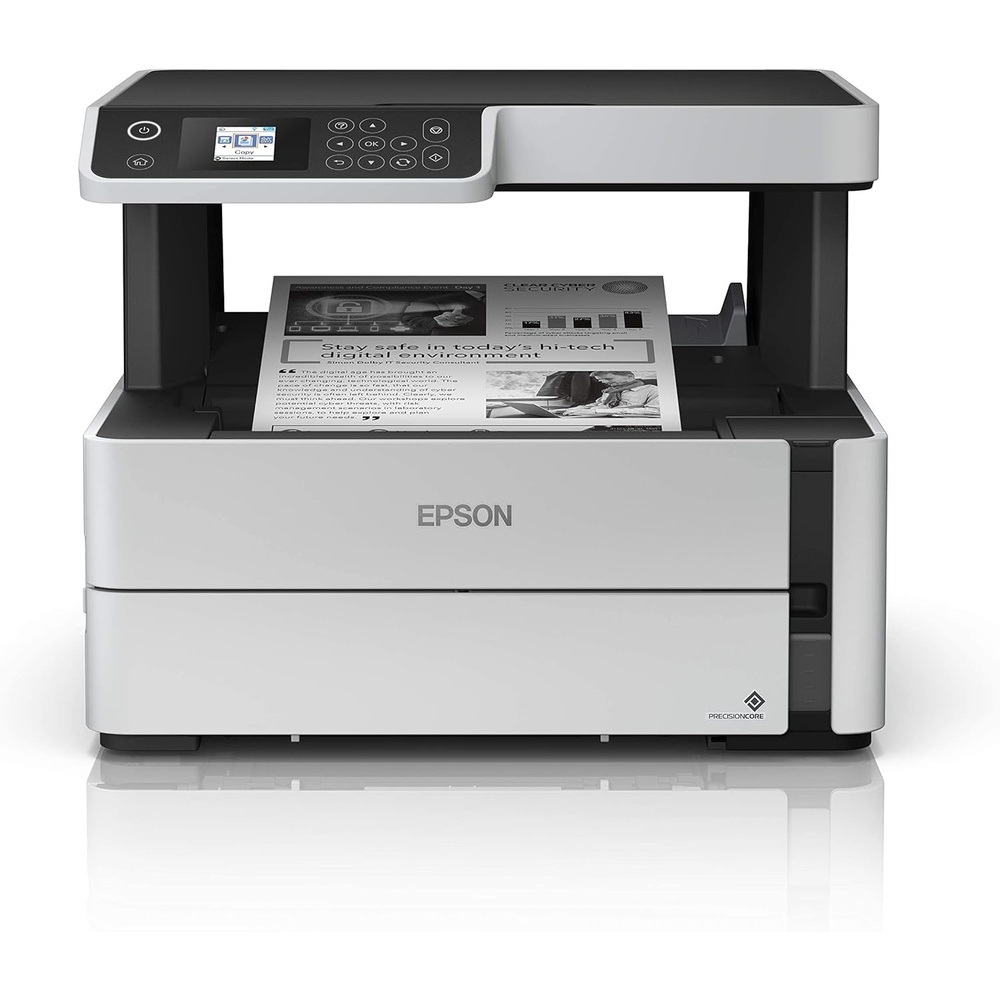 image:imageEpson EcoTank ETM2170 Wireless Monochrome AllinOne Supertank Printer with Ethernet PLUS 2 Years of Unlimited InkWhiteETM2170