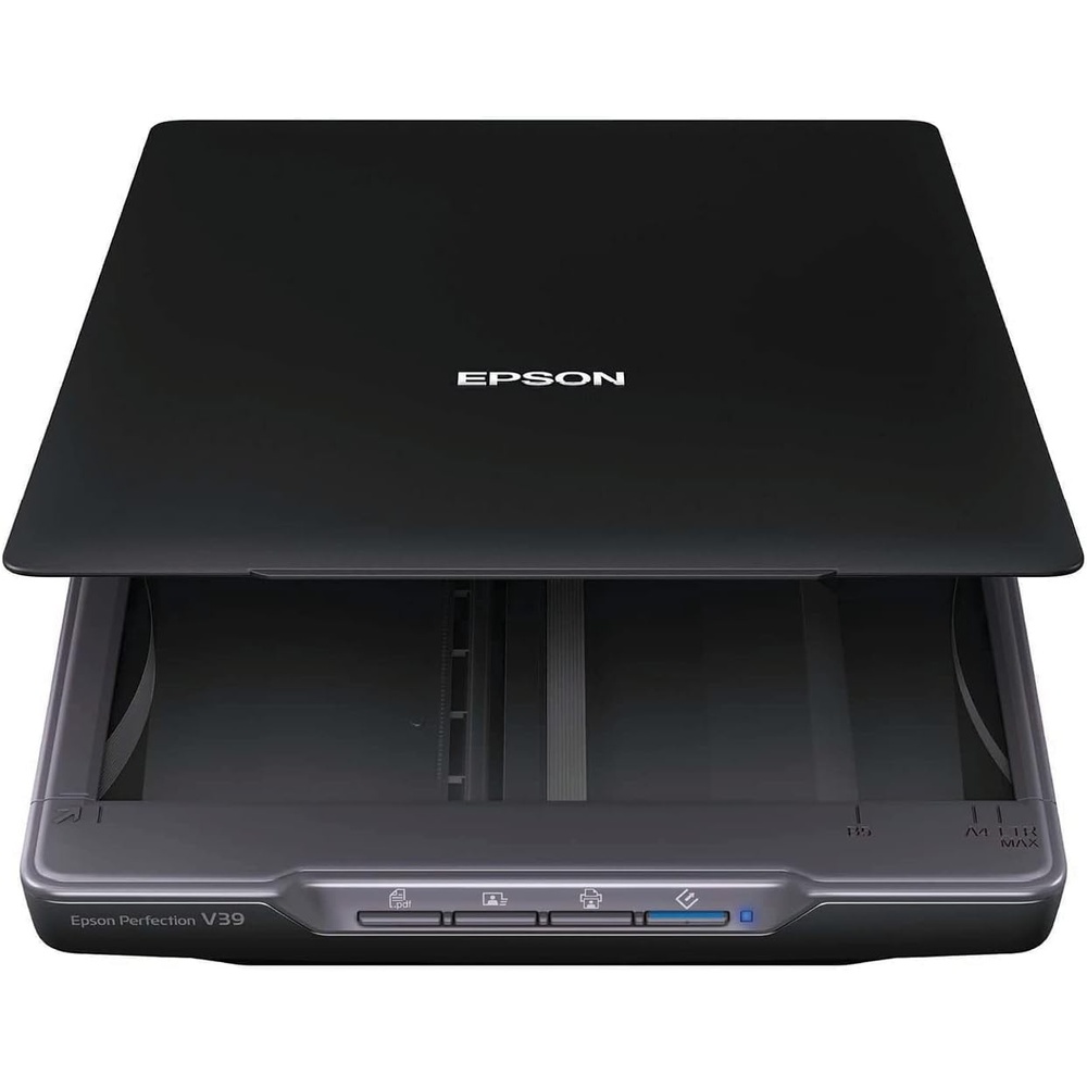 image:imageEpson Perfection V39 II Color Photo and Document Flatbed Scanner with 4800 dpi Optical Resolution Scan to Cloud USB Power and HighRise Removable LidPerfection V39