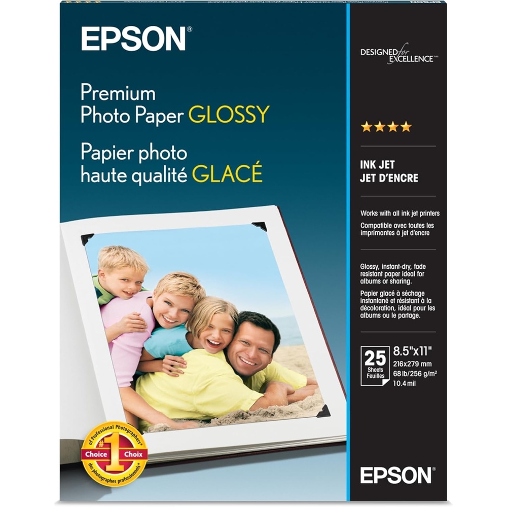 image:imageEpson Premium Photo Paper Super B size 11 x 17 Inches 20 sheets S041290 glossy finish85x11 Inches