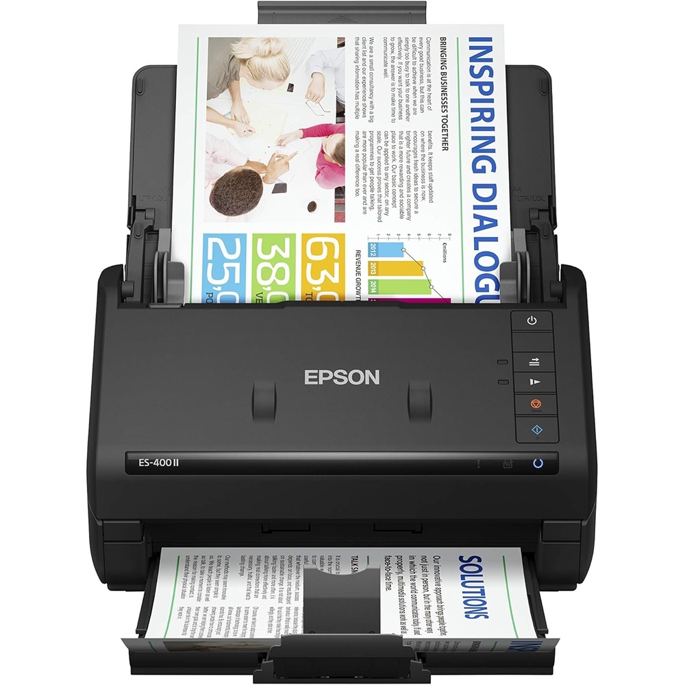 image:imageEpson Workforce ES400 II Color Duplex Desktop Document Scanner for PC and Mac with Auto Doc Feeder ADF Image Adjustment Tools