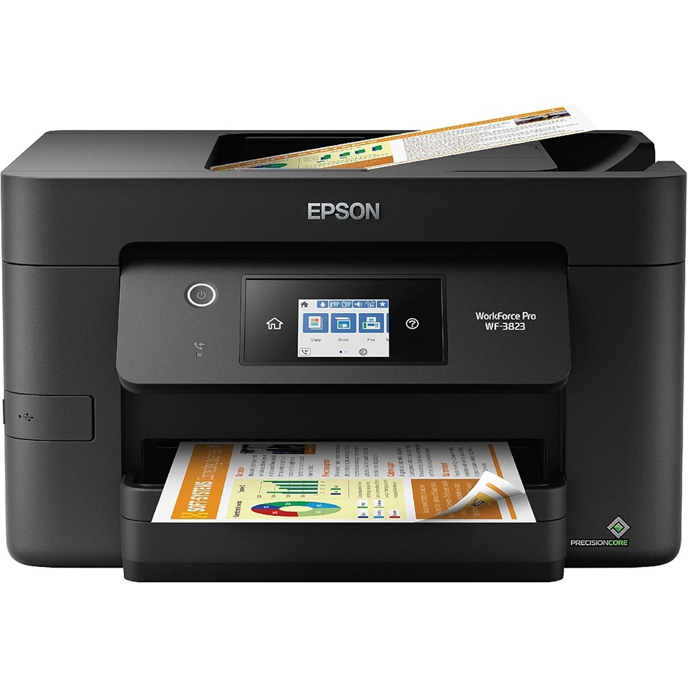 image:imageEpson Workforce Pro WF3820 Wireless AllinOne Printer Auto 2Sided Printing 35Page ADF 250sheet Paper Tray and 27 Color Touchscreen Works with AlexaWF3823