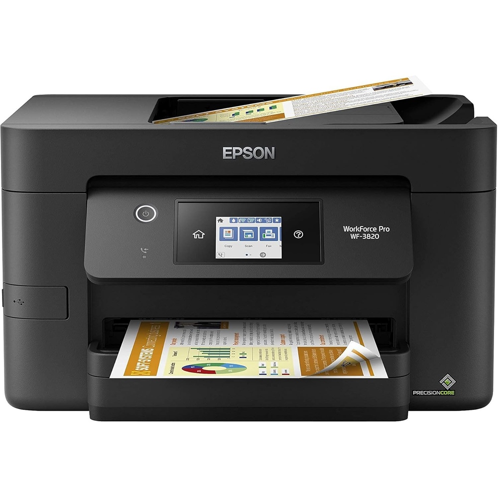 image:imageEpson Workforce Pro WF3820 Wireless AllinOne Printer Auto 2Sided Printing 35Page ADF 250sheet Paper Tray and 27 Color Touchscreen Works with AlexaWF3820