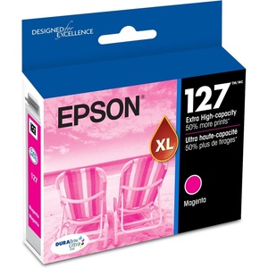 image:imageEPSON 127 DURABrite Ultra Ink Black Cartridge For NX530 625 WF3520 3530 3540 545 60 630 633 635 645 7010 7510 7520 840 845 Water ResistantMagenta