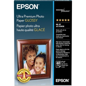 image:imageEPSON 60Sheet 4X6 Glossy Ultra Premium Photo Paper1