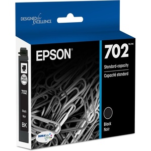 image:imageEPSON 702 DURABrite Ultra Ink Standard Capacity Black Cartridge T702120S Works with WorkForce Pro WF3720 3730 37331 Count Pack of 1