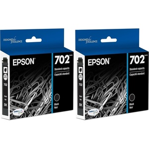 image:imageEPSON 702 DURABrite Ultra Ink Standard Capacity Black Cartridge T702120S Works with WorkForce Pro WF3720 3730 37331 Count Pack of 2