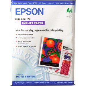 image:imageEpson 100Sheets High Quality Paper for Ink Jets 85  11 Packaging May VaryA4