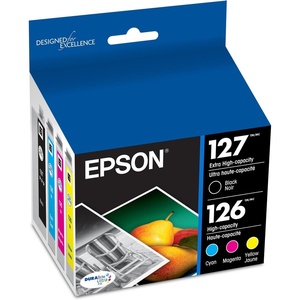 image:imageEpson 127 DURABrite Ultra Ink Black amp Color Combo Pack for NX530 625 WF3520 3530 3540 545 60 630 633 635 645 7010 7510 7520 840 845