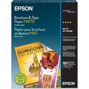 image:imageEpson Brochure and Flyer Paper Matte DoubleSided S042384 85 x 11