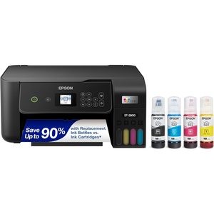 image:imageEpson EcoTank ET2800 Wireless Color AllinOne CartridgeFree Supertank with Scan and Copy The Ideal Basic Home Printer  WhiteBlack