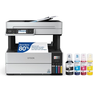 image:imageEpson EcoTank Pro ET5170 Wireless Color AllinOne Supertank Printer with Scanner Copier Fax Plus Auto Document Feeder White LargeET5170