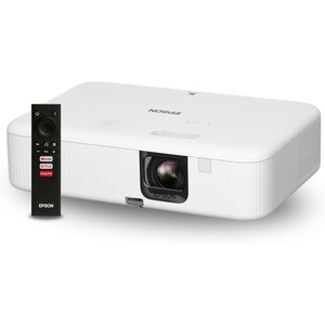 image:imageEpson EpiqVision Flex COFH02 Full HD 1080p Smart Streaming Portable Projector 3Chip 3LCD 3000 Lumen ColorWhite Brightness Android TV Bluetooth 5W Speaker Home EntertainmentCOFH02