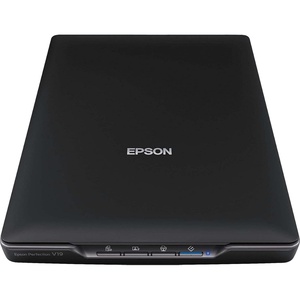 image:imageEpson Perfection V19 II Color Photo and Document Flatbed Scanner with 4800 dpi Optical Resolution USB Power and HighRise Removable LidPerfection V19