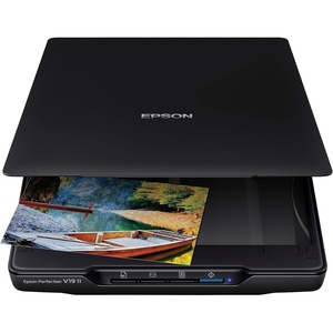 image:imageEpson Perfection V19 II Color Photo and Document Flatbed Scanner with 4800 dpi Optical Resolution USB Power and HighRise Removable LidPerfection V19 II
