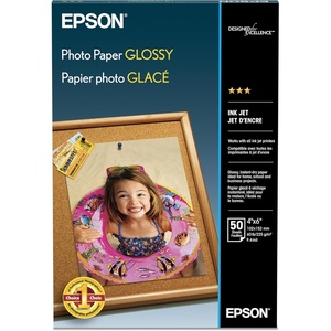 image:imageEpson Photo Paper Glossy 4 x 6 Inches 50 Sheets S041809