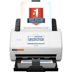 image:imageEpson RapidReceipt RR600W Wireless Desktop Color 2Sided Document amp Tax Receipt Scanner with ScanSmart AI PRO Data Management Software for PC amp Mac Touchscreen amp 100Page Auto Document Feeder WhiteRR620W