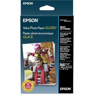 image:imageEpson Value Photo Paper Glossy 4x6 100 Sheets S400034