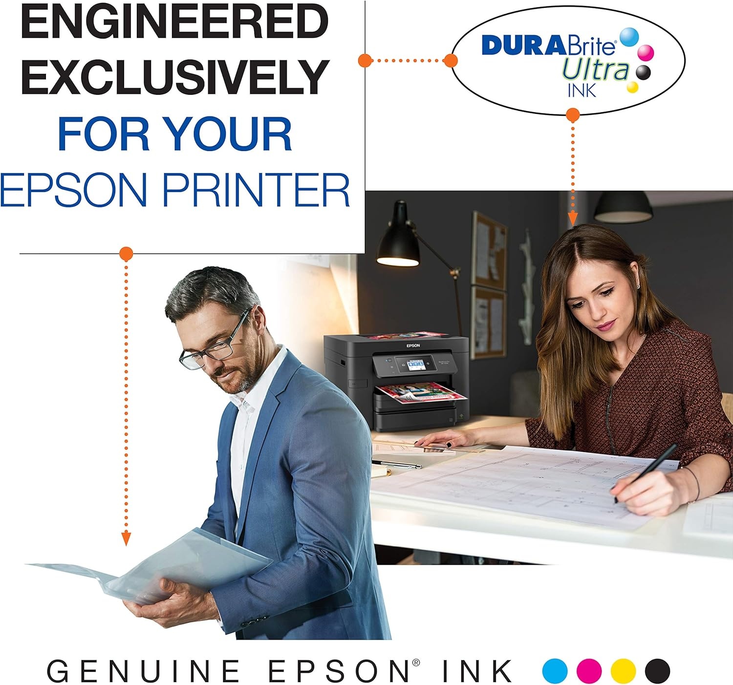 image:imageEPSON 125 DURABrite Ultra Ink Black amp Color Cartridge Combo Pack For Stylus NX125 127 130 230 420 530 625 WorkForce WF320 323 325 520