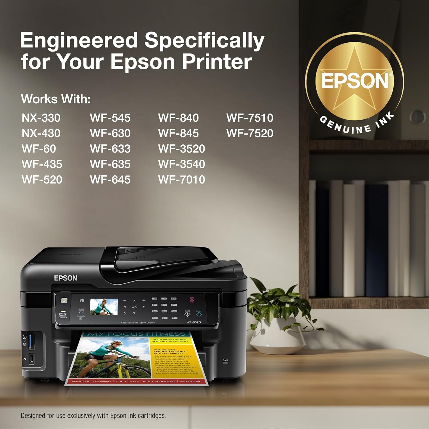 image:imageEPSON 126 DURABrite Ultra Ink Black Dual Cartridge For WF3520 3530 3540 520 545 630 633 635 645 7010 7510 7520 840 845 and other select modelsInk