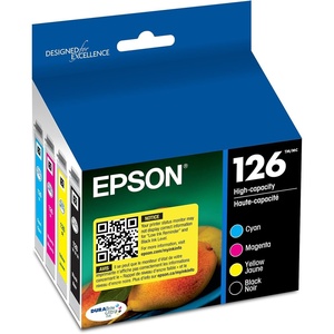 image:imageEPSON 126 DURABrite Ultra Ink Black amp Color Combo Pack For WF3520 3530 3540 520 545 630 633 635 645 7010 7510 7520 840 845 and other select modelsBlack and Color Ink