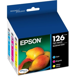 image:imageEPSON 126 DURABrite Ultra Ink Color Combo Pack For WF3520 3530 3540 520 545 630 633 635 645 7010 7510 7520 840 845 and other select modelsColor Combo Pack