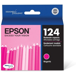 image:imageEpson 124 DURABrite Ultra Ink Standard Capacity Color Combo Pack T124520S Works with Stylus NX125 127 130 230 330 420 430 Workforce WF320 323 325 435Magenta