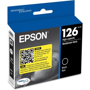 image:imageEpson 126 DURABrite Ultra Ink Yellow Cartridge for WF3520 3530 3540 520 545 630 633 635 645 7010 7510 7520 840 845 and Other Select ModelsBlack