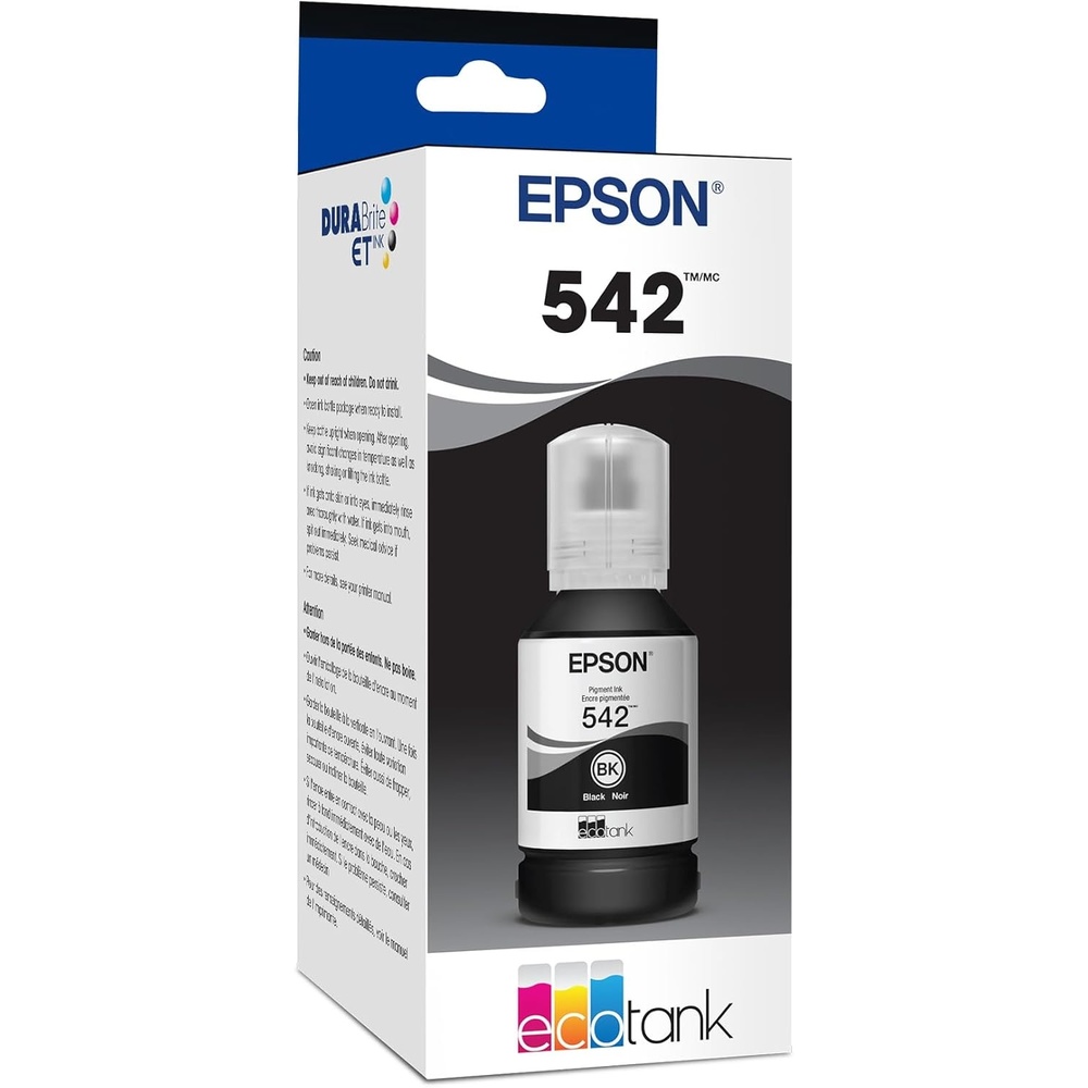 image:imageEPSON 542 EcoTank Pro Ink Ultrahigh Capacity Bottle Black T542120S Works with ET5150 5170 5180 5800 5850 5880 16600 16650Ink