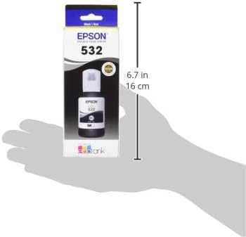image:imageEPSON 532 EcoTank Ink Ultrahigh Capacity Bottle Black T532120S Works with ETM2170 M3000 M3170 M1000 M11701 Count Pack of 2