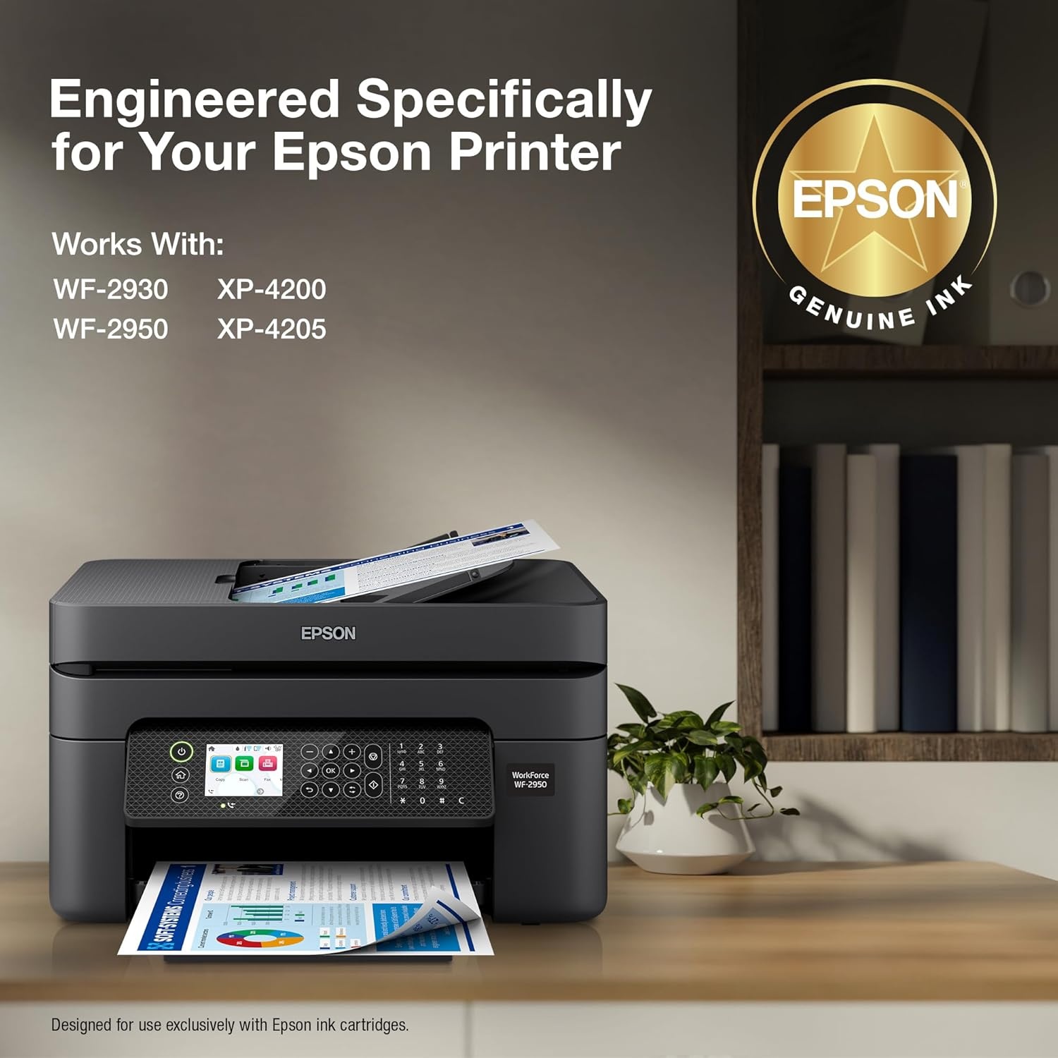 image:imageEPSON 232 Claria Ink High Capacity Black amp Standard Color Cartridge Combo Pack T232XLBCS Works with WorkForce WF2930 2950 and Expression XP4200 4205One Size Pack of 2