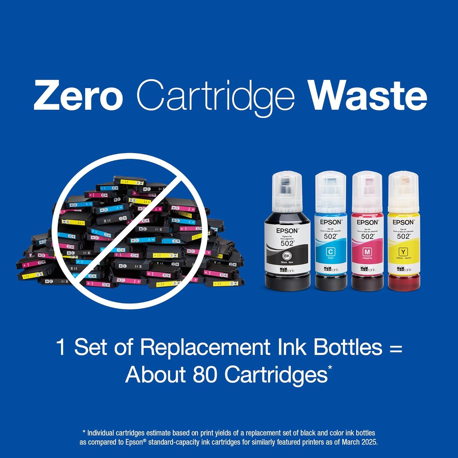 image:imageEPSON 502 EcoTank Ink Ultrahigh Capacity Bottle Cyan Works with ET2750 2760 2850 3750 3760 3850 4850 and other select modelsMagenta