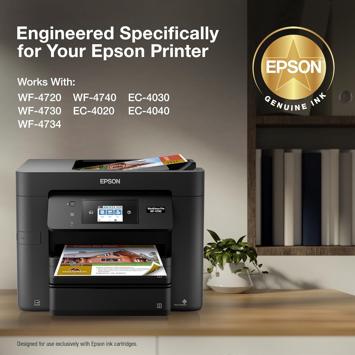 image:imageEPSON 802 DURABrite Ultra Ink Standard Capacity Magenta Cartridge T802320S Works with WorkForce Pro WF4720 4730 4734 4740Standard Capacity Pack of 2