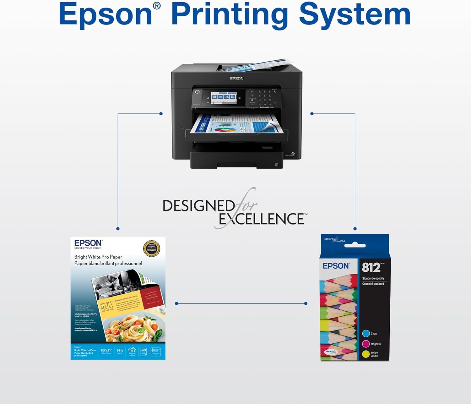 image:imageEPSON 812 DURABrite Ultra Ink Standard Capacity Black Cartridge T812120S Works with WorkForce Pro WF7310 7820 7840 ECC70001 Count Pack of 1