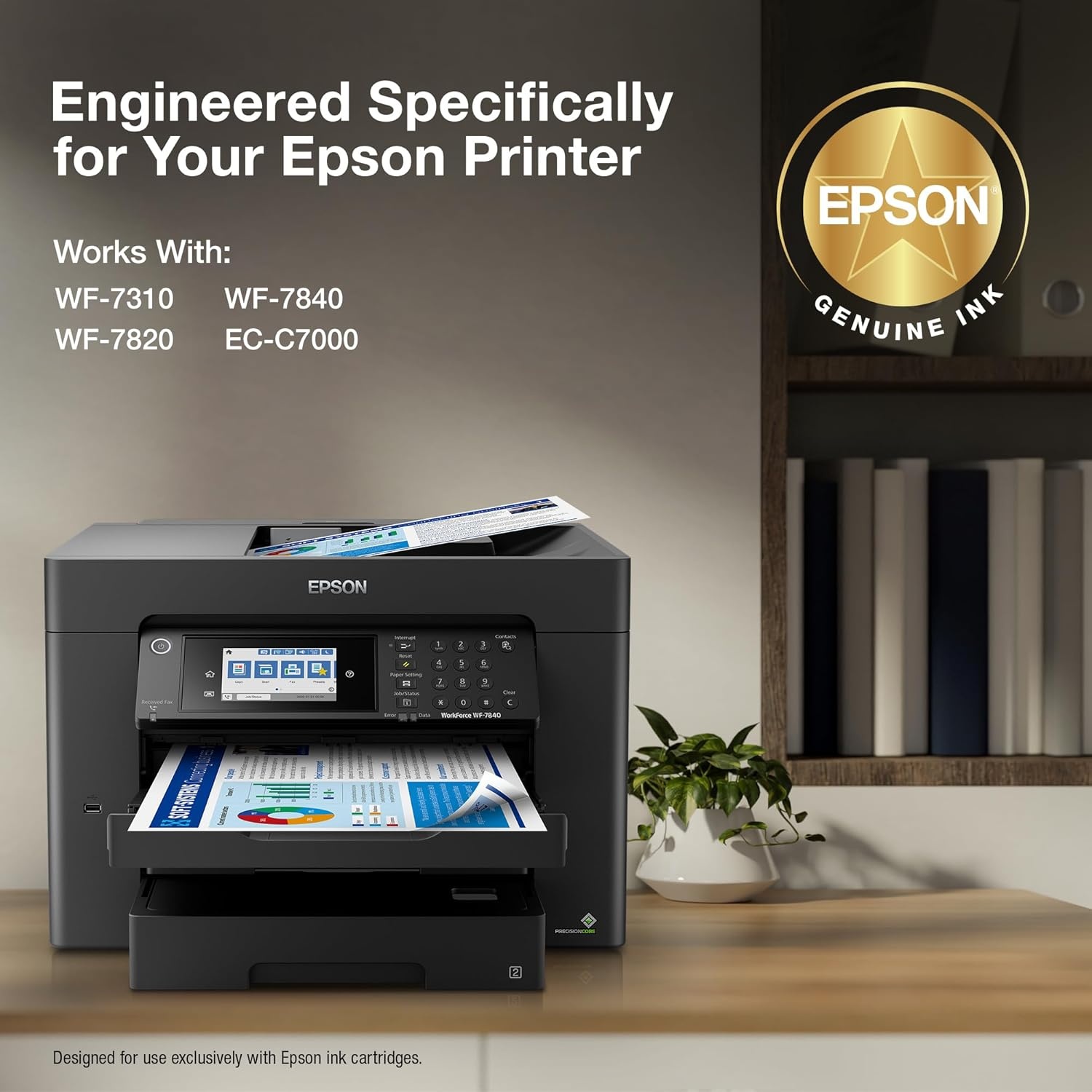 image:imageEPSON 812 DURABrite Ultra Ink Standard Capacity Black amp Color Cartridge Combo Pack T812120BCS Works with WorkForce Pro WF7310 7820 7840 ECC7000Standard Capacity Pack of 2