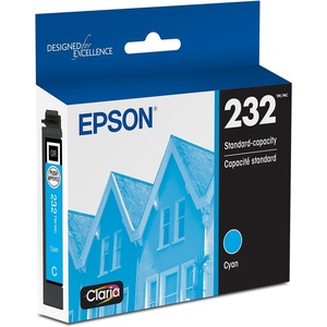 image:imageEPSON 232 Claria Ink Standard Capacity Black Cartridge T232120S Works with WorkForce WF2930 2950 and Expression XP4200 4205Cyan