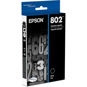 image:imageEPSON 802 DURABrite Ultra Ink Standard Capacity Black Cartridge T802120S Works with WorkForce Pro WF4720 4730 4734 4740