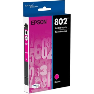 image:imageEPSON 802 DURABrite Ultra Ink Standard Capacity Magenta Cartridge T802320S Works with WorkForce Pro WF4720 4730 4734 4740Standard Capacity