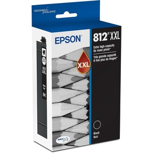 image:imageEPSON 812 DURABrite Ultra Ink Extrahigh Capacity Black Cartridge T812XXL120S Works with WorkForce Pro WF7310 7820 7840 ECC7000Extra High Capacity
