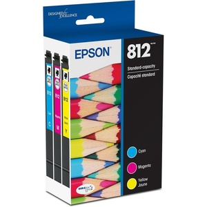 image:imageEPSON 812 DURABrite Ultra Ink Standard Capacity Color Combo Pack T812520S Works with WorkForce Pro WF7310 7820 7840 ECC7000Ink