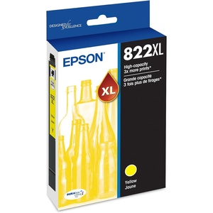 image:imageEPSON 822 DURABrite Ultra Ink High Capacity Yellow Cartridge T822XL420S Works with WorkForce Pro WF38203823 4820 4830 4833 4834High Capacity