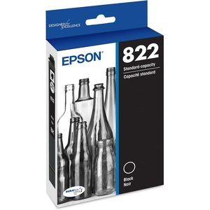 image:imageEPSON 822 DURABrite Ultra Ink Standard Capacity Black Cartridge T822120S Works with WorkForce Pro WF38203823 4820 4830 4833 48341 Count Pack of 1