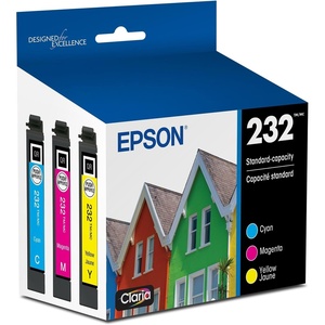 image:imageEpson 232 Claria Ink Standard Capacity Color Combo Pack T232520S Works with Workforce WF2930 2950 and Expression XP4200 4205