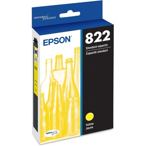 image:imageEpson 822 DURABrite Ultra Ink Standard Capacity Yellow Cartridge T822420S Works with Workforce Pro WF38203823 4820 4830 4833 4834