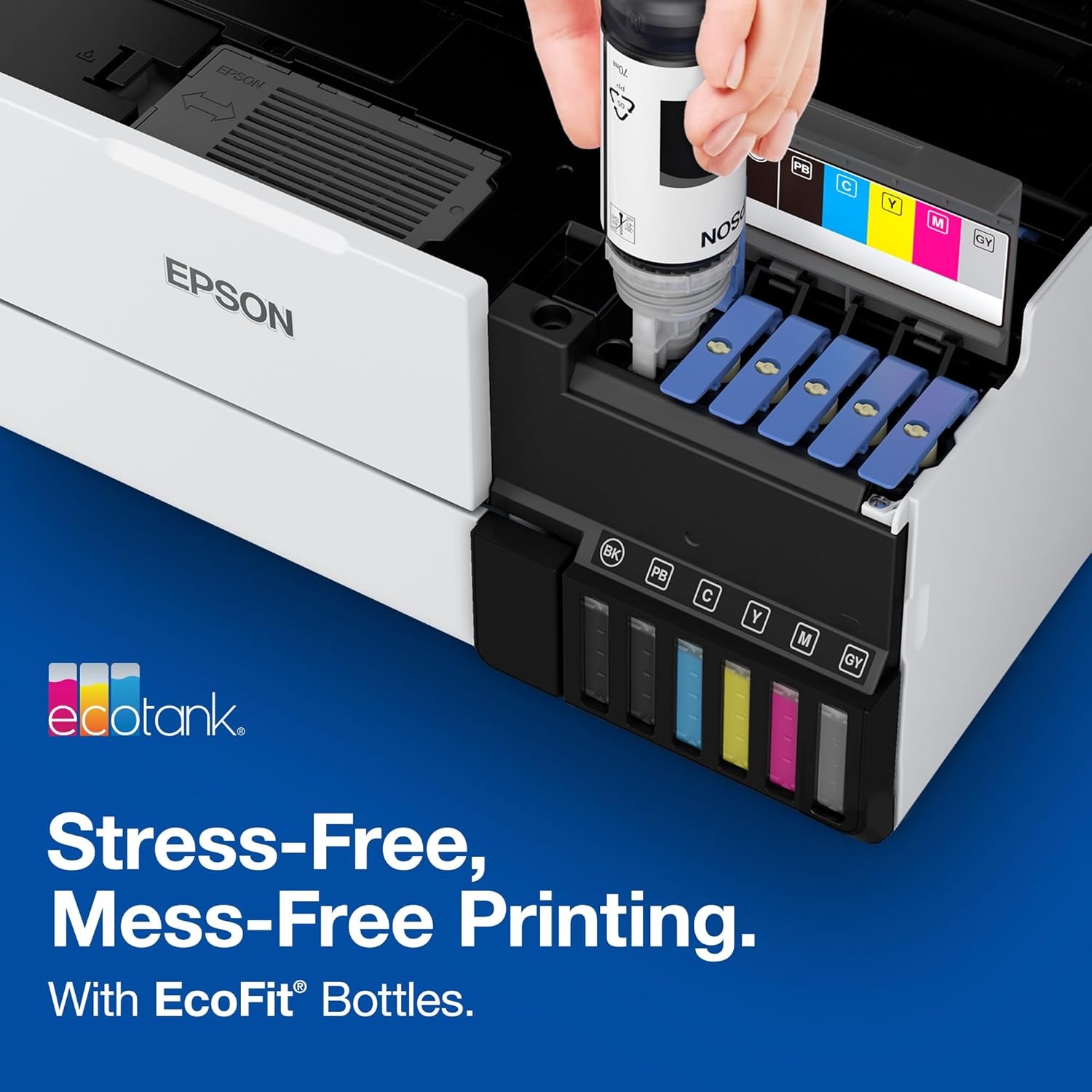 image:imageEpson 552 EcoTank Ink Ultrahigh Capacity Bottle Magenta T552320S Works with ET8500 85501 Count Pack of 1