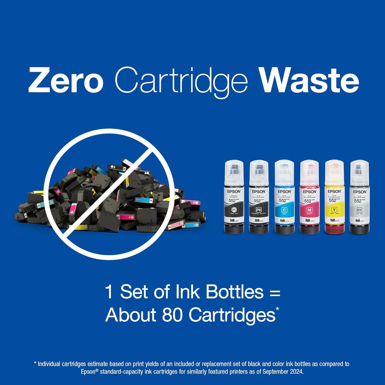image:imageEpson 552 EcoTank Ink Ultrahigh Capacity Bottle Photo Black T552120S Works with ET8500 85501 Count Pack of 1