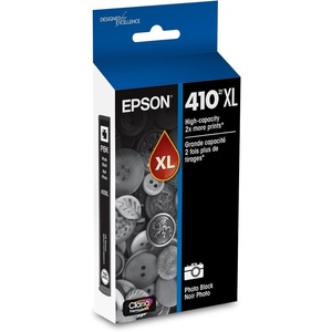 image:imageEPSON 410 Claria Premium Ink High Capacity Photo Black Cartridge T410XL120 Works with Expression XP530 630 640 7100 830High Capacity